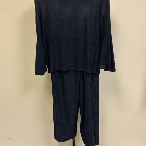 Plus size black Alex Evenings pant set - Picture 6 of 8